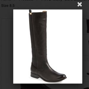 Frye Black Leather Tall Boots